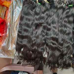 Usine nouvelle haute qualité 100g indien Remy cheveux trame génie trames eau et vague profonde Style haute qualité 100% cheveux humains - Product Image 1