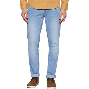 Pantalones vaqueros para hombre, venta al por mayor, pantalones vaqueros rectos ajustados para hombre, pantalones vaqueros fabricados al por mayor, personalización transpirable OEM - Product Image 1