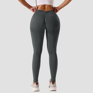 Leggings pour femmes pantalons de yoga taille haute serrés hanche levage femmes sensation nue sport course pas embarrassant ligne pantalons de fitness - Product Image 6