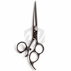Ciseaux de coiffure professionnels avec lame tranchante et finition polie en acier inoxydable, ciseaux de salon avec design à trois anneaux - Product Image 6