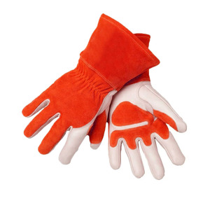 Gants industriels en cuir de vache fendu résistants à la chaleur et à l'eau Protection du travail confortable pour les travaux de soudage - Product Image 4