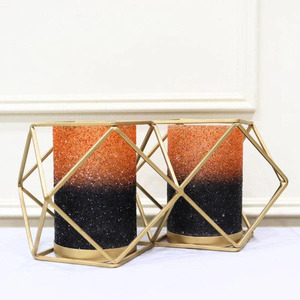 Caja de soporte de vela de hierro de diseño personalizado soporte de luz de té con votivo de vidrio para bodas fiestas de Navidad decoración de Navidad de Metal - Product Image 2