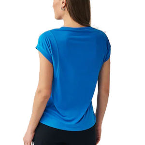 เสื้อยืดคอกลมแขนสั้นสำหรับผู้หญิงผ้าคอตตอนแท้100% สไตล์เรียบง่ายสำหรับใส่ในฤดูร้อน - Product Image 2