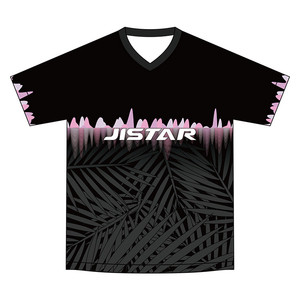 Camiseta Deportiva Transpirable con <span class=keywords><strong>Cuello</strong></span> en V y <span class=keywords><strong>Manga</strong></span> <span class=keywords><strong>Corta</strong></span>, Estampado de Rayas Rosas, Talla Grande, Personalizable para <span class=keywords><strong>Mujer</strong></span>, 160 Gramos - Product Image 6