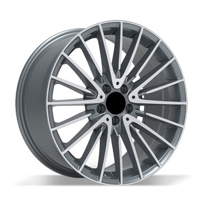 Nuevas Llantas Monobloque Forjadas de Aluminio Aeroespacial A6061-T6 de 20-21 Pulgadas 5x112 Negras Multirradio para Autos de Pasajeros con Alta Capacidad de Carga - Product Image 1