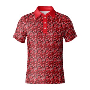 Polo de golf OEM de alta calidad, mezcla de poliéster, ajuste atlético, secado rápido para torneos y ropa informal - Product Image 2