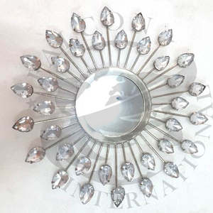 Espejo de pared único con alta demanda en el último estilo decorativo para el hogar, sala de estar, Hotel, pasillo, uso colgante, espejo de pared de Metal - Product Image 2