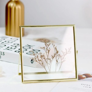 Elegant Square <b>Gold</b> Metal Stand <b>Frame</b> Modern Decorative Photo Display for Tabletop Desk Home Office Stylish Gift Option - Product Image 4