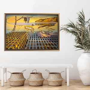 Salvador Dali <b>Canvas</b> Print: The Disintegration of Perseverance,GOLD <b>FRAMED</b> <b>CANVAS</b> - Product Image 1