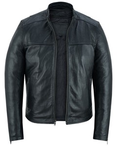 Veste en cuir personnalisée pour hommes Vestes à usage quotidien pour hommes Qualité d'exportation Qualité supérieure Doublure intérieure souple Nombreuses options en vrac - Product Image 1