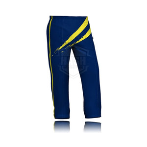Top Quality Custom New Design Men's Blue Sports Sweatpants With Turquoise Side Stripes Elastic Waist Casual Wear Autumn Style - Product Image 4