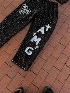 New High Quality 2026 Custom Dusty <b>Rose</b> Rhinestone Tracksuit Hand-Set Crystal Hoodie & Jogger Set Custom Logo Tracksuit - Product Image 2