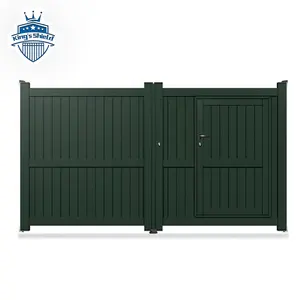 Porte battante automatique en aluminium pour jardin et ferme