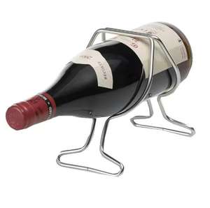 Soporte para Botellas de Hierro con Base Pesada de Estilo Moderno para Mayor Estabilidad, Evita Resbalones y Roturas Accidentales de Botellas, Estante para Botellas de Vino - Product Image 2