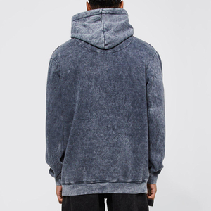 Nuevo diseño más vendidos hombres ácido lavado sudaderas con capucha bajo MOQ al por mayor vendedor superior hombres ácido lavado con capucha en cantidad a granel con Oem - Product Image 2