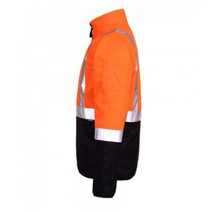 Offre Spéciale hommes haute visibilité veste de travail fermeture éclair avant réfléchissant sécurité col montant Durable imperméable hiver vêtements de travail hommes vestes - Product Image 2