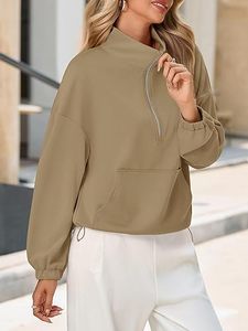 Sudadera pulóver polar de cuello redondo para mujer de calidad superior - Product Image 6