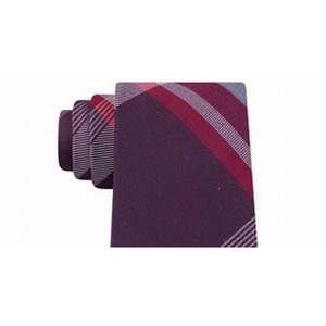 Cravatta Slim a Quadri Parkway da Uomo Kenneth Cole Reaction, Stampa Floreale Rossa, Taglia Regolare, Stile Casual e Formale di Lusso, Logo Personalizzato, Confezione Regalo - Product Image 2