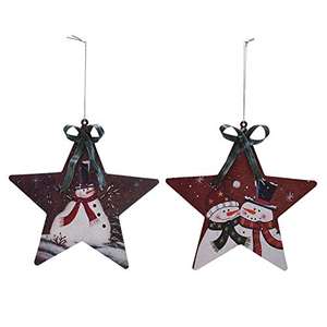 Metal Iron Home Decor <b>Star</b> Shaped <b>Hanging</b> Decorations Brown Powder Coated Natural Rattan <b>Stars</b> Best Price - Product Image 2