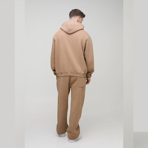Ensemble sweat-shirt et pantalon de survêtement unisexe pour l'hiver, streetwear, taille XL, hommes, haute qualité, 100% coton, polaire, évacuation de l'humidité, respirant - Product Image 4