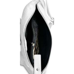 Autentica Borsa a Tracolla Italiana 26067 per Donna in Morbida Pelle Dollaro e Coccodrillo - Product Image 4