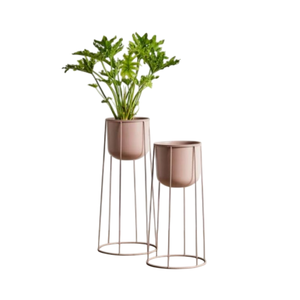 Jardinière en métal de qualité supérieure support de pot de fleur décor à la maison conteneur d'herbes avec fournitures de jardin pour pots de fleurs et jardinières intérieurs/extérieurs - Product Image 4