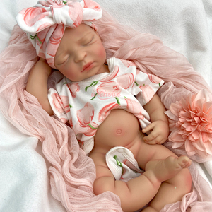 Muñecas Reborn Realistas de 44 cm, Kits de Recién Nacido Realistas, Cuerpo Completo de Silicona de Platino, Muñeca Bebé Niña de Calidad Cinematográfica para Artista - Product Image 5