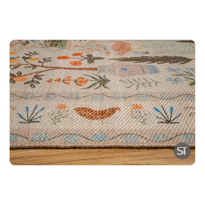 Tapis imprimé multicolore 120X180 cm en fil PET Tapis doux et durable pour chambre à coucher, salon et décoration intérieure de la maison - Product Image 5