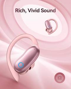 หูฟังไร้สาย GMN ANC, เล่นได้นาน 96 ชั่วโมง, บลูทูธ, เสียงเบสสเตอริโอ, จอแสดงผลแบตเตอรี่คู่, กันน้ำระดับ IPX7, ตะขอเกี่ยวหูสำหรับเล่นกีฬา - Product Image 5