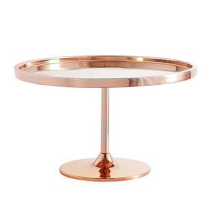 Support à gâteau en métal de haute qualité avec finition dorée antique, plateau miroir brillant, présentoir à desserts pour hôtels de luxe, pâtisseries, support à gâteau - Product Image 2