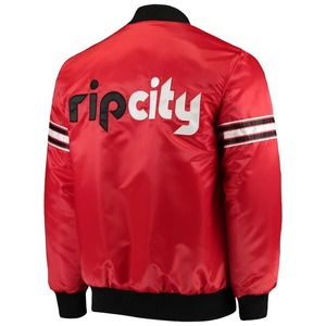 Chaqueta de béisbol de satén de etiqueta privada Fabricación de OEM/ODM Colores personalizados Tamaños y embalaje incluidos - Product Image 5