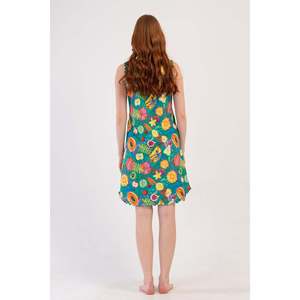 KADIN P.SUPREM GENIS ASKILI BIBILALI ETEGI OVAL TUNIK - เยซิล - เยซิล - Product Image 4