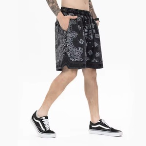 Short de baseball de basket-ball pour hommes de qualité supérieure de haute qualité 100% coton/polyester entrejambe de 6 pouces motif écologique en maille vierge unie - Product Image 4