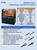 Banco de Pruebas para Inyectores Common Rail Diésel ZQYM ZQYM-6320C - Probador Multifunción para Inyectores Piezoeléctricos, Certificado ISO9001, 3 Años de Garantía