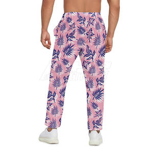 Pantalon de survêtement décontracté grande taille unisexe léger 100% polyester coton taille moyenne entraînement extérieur pantalon pour homme teint en plaine - Product Image 2