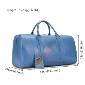 Sac de sport en cuir de haute qualité pour la nuit Bagages à main Sac de sport en cuir vintage avec logo personnalisé - Product Image 2