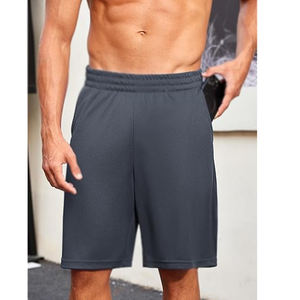 Pantalones Cortos Deportivos para Hombre de Alta Calidad 2026, Logotipo Personalizado, Poliéster de Alta Calidad, Cintura Elástica, Impresión Digital Sólida, Antiarrugas - Product Image 3