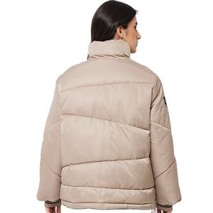 Ropa de moda Diseño personalizado Cremallera completa Diseño de cuello pesado de alta calidad Palangre Baggy Winters Warm Chaquetas de mujer - Product Image 3