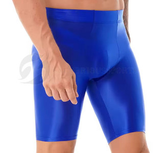 Short uni en spandex/polyester à séchage rapide pour hommes avec short de compression en tissu personnalisable à vendre - Product Image 3