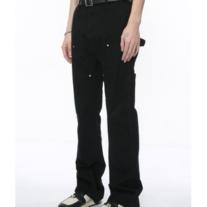 Custom <b>Mens</b> Retro Denim <b>Men</b> <b>Jeans</b> Pants Loose Fit Cotton Brown Straight Leg Baggy <b>Jeans</b> <b>for</b> <b>Men</b> <b>Carpenter</b> Style Denim <b>Jeans</b> - Product Image 2