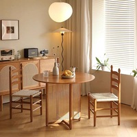 Chaise de salle à manger en bois massif tressée, dossier décontracté, style moderne minimaliste, rétro français, Wabi-sabi, durable, stable, pour usage domestique