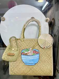 100% fait à la main nouveau Design jonc de mer rotin naturel osier Art sac à collectionner Vietnam Folk Art GIA NGUYEN CRAFT marque pique-nique - Product Image 4