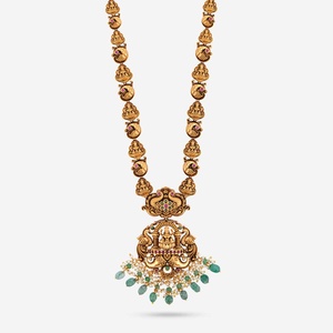 Antique Vintage <b>Necklace</b> 188081 Religious Style Diamond and Pearl Chains - Product Image 1