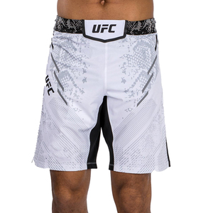 Pantalones cortos Fight MMA de alta calidad Ufc Bjj Venume Fight Night Men's Fight Short Training Mma Men Long Fit White/USA - Product Image 1