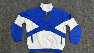 Trendy Design Customize Men <b>Shorts</b> Set Color Block Flexible Bottom Polyester Custom Printing Quarter Zipper Crinkle Tracksuits - Product Image 2