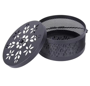 หัวเผาเครื่องหอมแบบตาข่ายสีดำดีไซน์แบบมีความต้องการสูงเตาโลหะสำหรับเป็นของขวัญแต่งงาน - Product Image 5