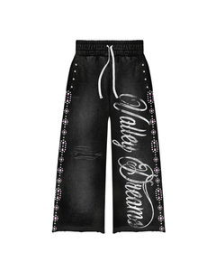 กางเกงแทร็คประดับเพชรเทียม ขายส่ง บริการ OEM ระดับพรีเมียม รับทำโลโก้ สินค้าขายดี - Product Image 3