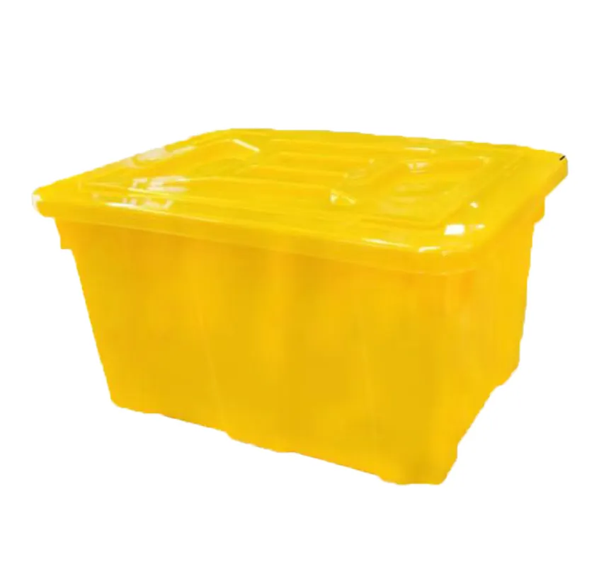 Caja de almacenamiento de plástico sólido de caja médica duradera con tapa para volumen de negocios de transporte para almacenamiento seguro