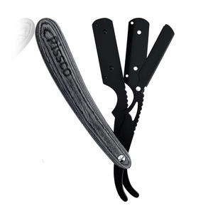 Navaja de Afeitar Plegable de Acero Inoxidable para Barbería, con Cuchillas Intercambiables, Fabricada por Pissco - Product Image 3