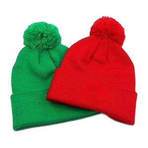 Vente en gros de bonnets pour hommes de couleur unie, bonnets tricotés chauds et décontractés pour l'hiver avec broderie - Product Image 6